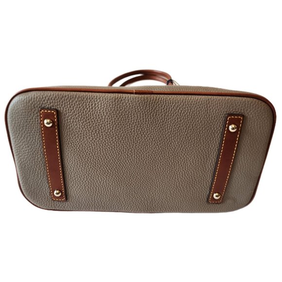Dooney & Bourke Large Domed Satchel Taupe Purse NWT - Picture 14 of 16